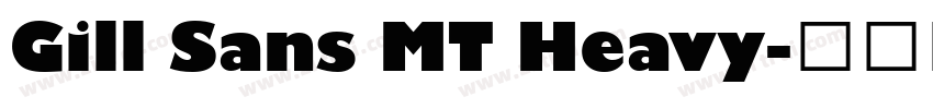 Gill Sans MT Heavy字体转换